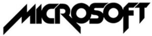 لوگو مایکروسافت از سال 1980 تا 1981